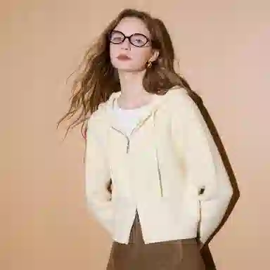 3COLOUR Miu Series Hoodie Cardigan