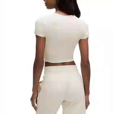 lululemon Modal-Silk Twist-Front Cropped T