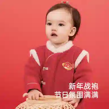 英氏 小鱼刺绣舒适保暖连体衣 婴幼童