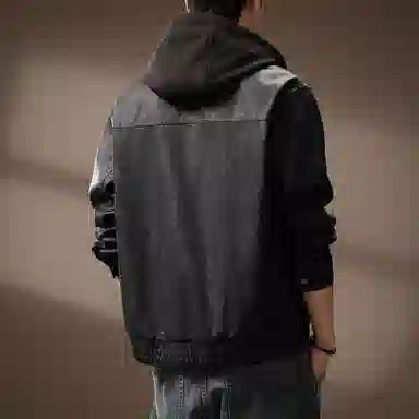 贵色 美式高端潮牌机车风户外复古潮流宽松外套皮衣 男女同款