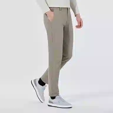 利郎 纯色中腰舒适弹力纯色百搭休闲裤 男款