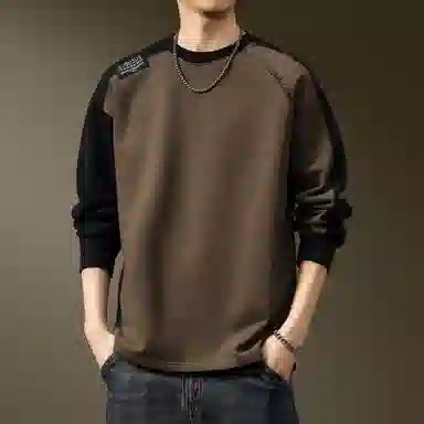 PRPK Basic Colorblock Raglan Longsleeve Sweatshirt