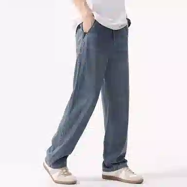 童先森 直筒美式复古宽松休闲牛仔裤 男款