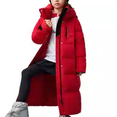 鸭鸭 防风防水保暖轻盈舒适羽绒服 青少年