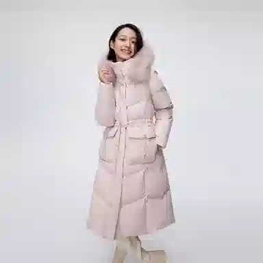 波司登 长款过膝时尚保暖收腰羽绒服 女款