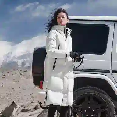 波司登 蓄热防风高蓬长款连帽羽绒服 男款