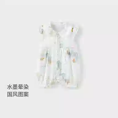 童泰连体衣 可爱翻领百搭潮流 绿色 婴幼童