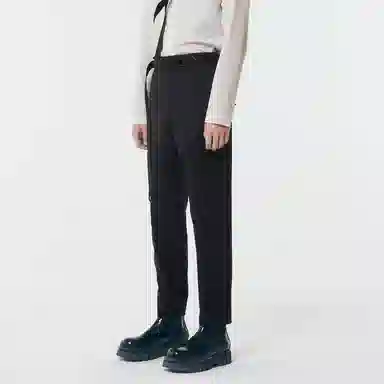 速写 拼接锥形休闲长裤 男款 深藏青