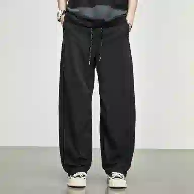 童先森 潮流纯色中腰长裤休闲裤 男款