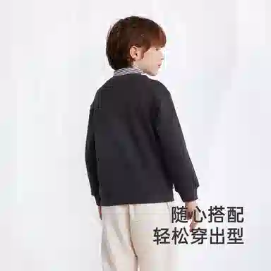 英氏 复古运动轻盈卡通舒适柔软卫衣 青少年