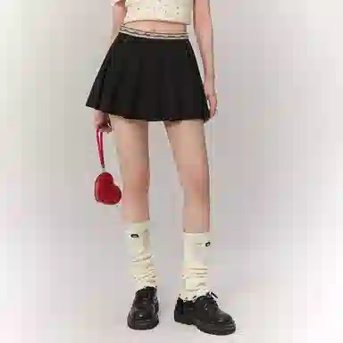 CHUU High Waist Pleated Skirt