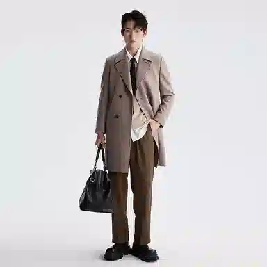 LESS IS MORE Double-Breasted Coat