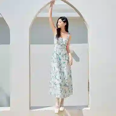 LEDIN Sail Blue Dress