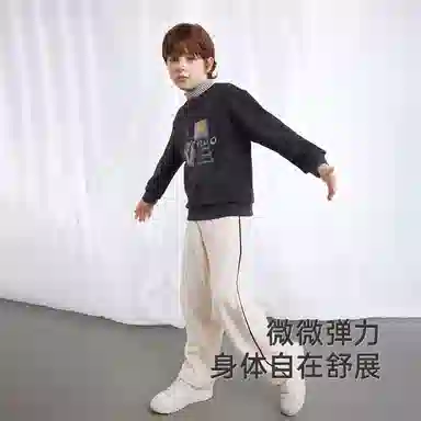 英氏 复古运动轻盈卡通舒适柔软卫衣 青少年