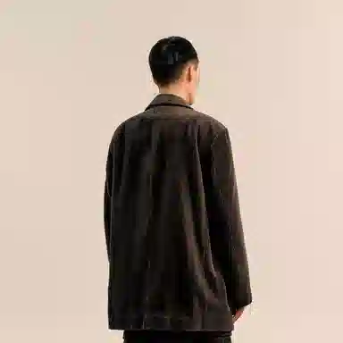 速写 宽松休闲复古纯色西装 男款