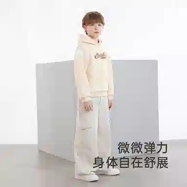 英氏 柔软舒适时尚亲肤连帽长袖卫衣青少年
