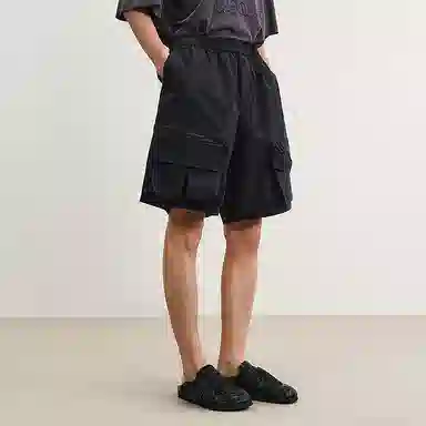 速写 宽松户外大口袋工装休闲短裤 男款