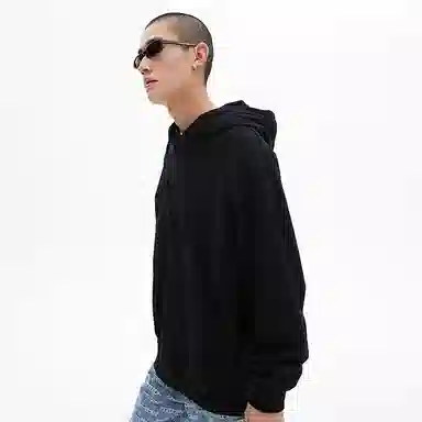 美特斯邦威 国潮纯色休闲宽松连帽卫衣 男女同款