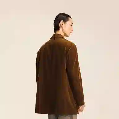 速写 宽松休闲复古纯色西装 男款