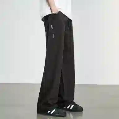童先森 夏季潮牌纯色中腰长裤休闲裤 男款