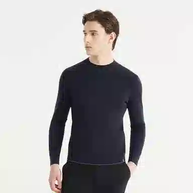 利郎 修身纯色保暖打底衫毛衣 男款