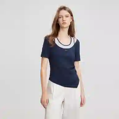 ELLE Two-in-One Colorblock Tee