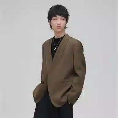 HERBEL Cross Single-Breasted Jacket