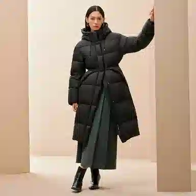 Peacebird 15D Puff 90 White Duck Down Coat