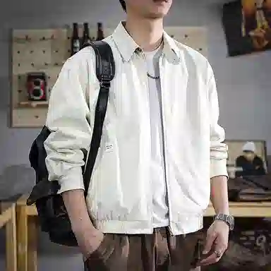 遨宇 美式复古经典双面穿工装森系风户外翻领夹克 男款