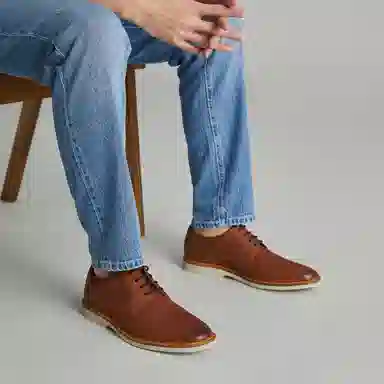 Clarks Casual Leather Shoes Brown