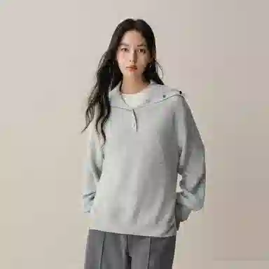 Peacebird Loose Fit Wool Blend Sweater