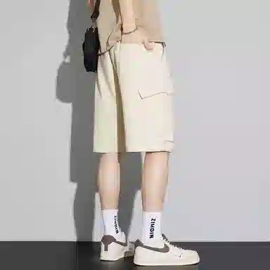 童先森 舒适百搭纯色五分休闲短裤 男款