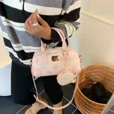 MINLUBAOLUO Boston Bag Pink