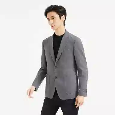 利郎 休闲百搭绵羊毛混纺商务西服简约通勤长袖西装 男款