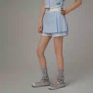 CHUU Lace Panel Skirt Shorts