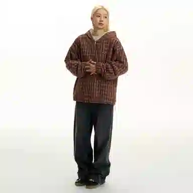 TGNS Vintage Reversible Plaid Hoodie