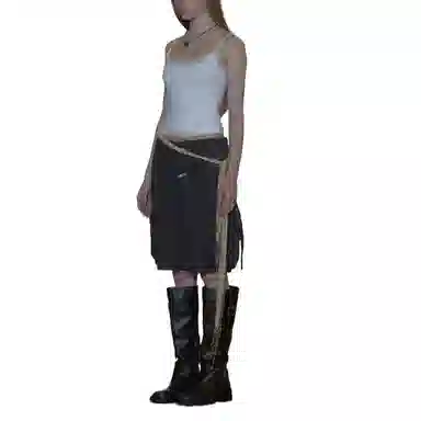 SCULPTOR Twill Cargo Half Pants Navy