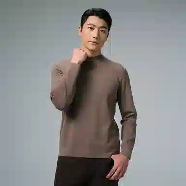 利郎 品位商务纯色半高领保暖可机洗质感冬季毛衣 男款