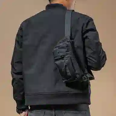 季言 宽松工装短款棉服 男款