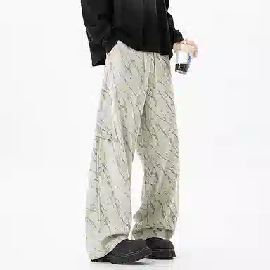 金盾 美式宽松阔腿休闲裤 男款