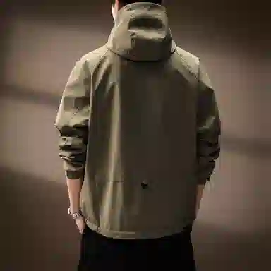 贵色 美式潮流复古城市机能风连帽工装外套运动户外防风保暖设计感休闲日常出行穿搭潮牌长袖上衣夹克 男女同款