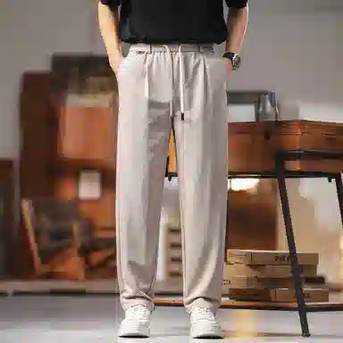 格蓝鹿 薄款潮牌户外宽松直筒休闲裤 男女同款