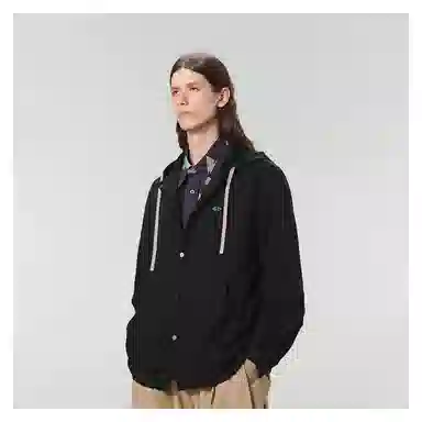 速写  针织宽松连帽夹克  男女同款