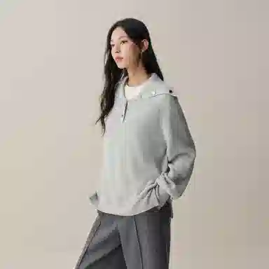 Peacebird Loose Fit Wool Blend Sweater