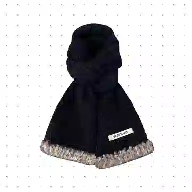 恩僾德 软糯毛边针织甜美高颜值小众百搭保暖百搭 聚酯纤维 绒线围巾 男女同款情侣款