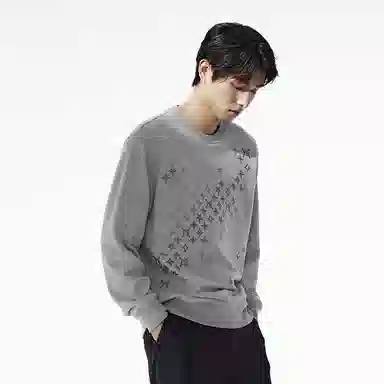 PEACEBIRD MEN Star Print Sweatshirt