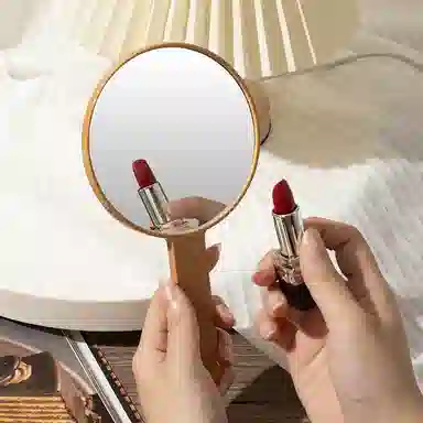 艾情草之恋 手柄手持化妆镜 随身带可爱实用