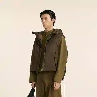 速写 保暖时尚轻便舒适简约无袖羽绒服 男款