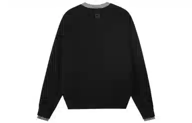 PCLP Two-in-One Henley Collar Embroidered Dog Knit Sweater