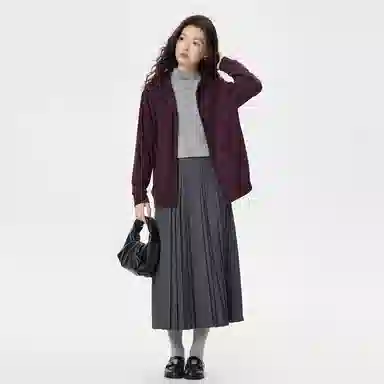 佐丹奴 宽松连帽开衫外套卫衣 女款